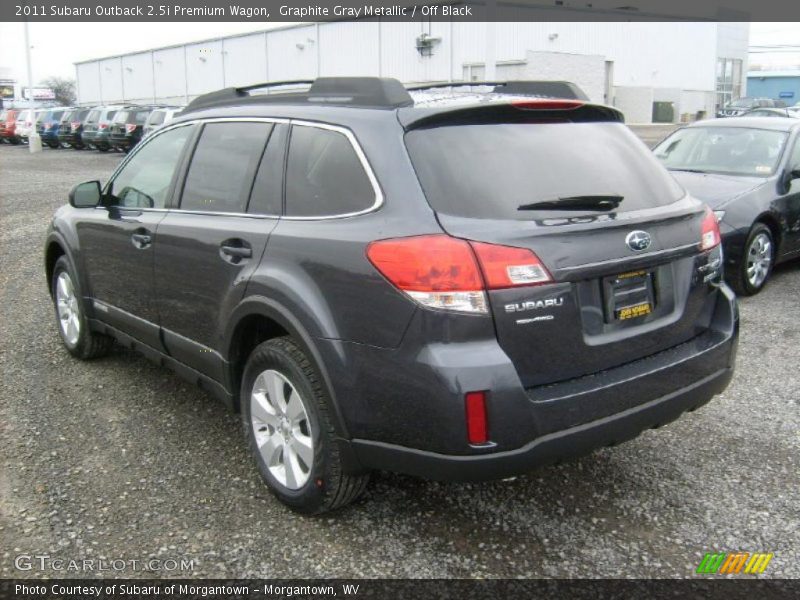 Graphite Gray Metallic / Off Black 2011 Subaru Outback 2.5i Premium Wagon