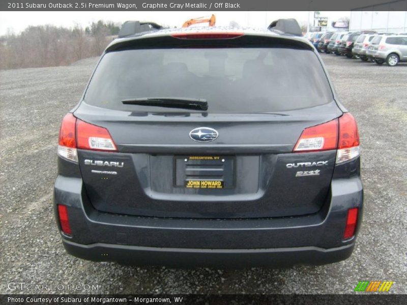 Graphite Gray Metallic / Off Black 2011 Subaru Outback 2.5i Premium Wagon