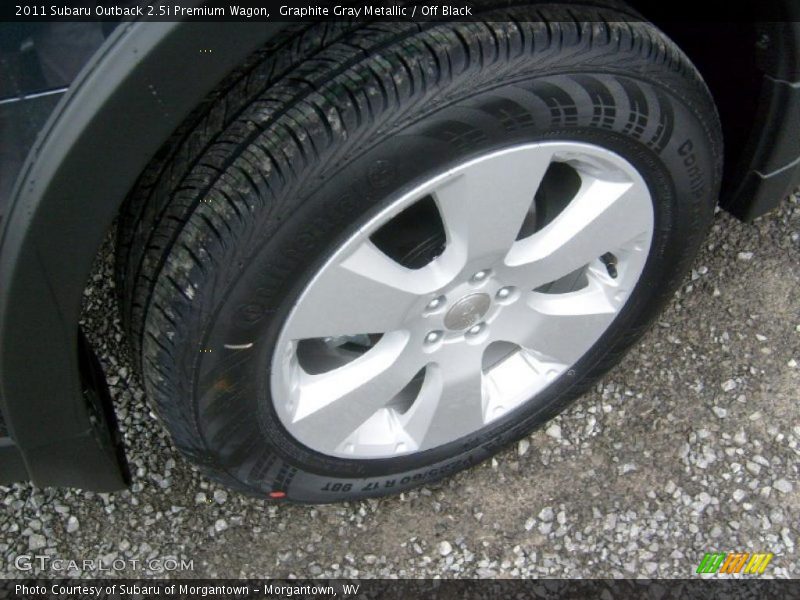 Graphite Gray Metallic / Off Black 2011 Subaru Outback 2.5i Premium Wagon