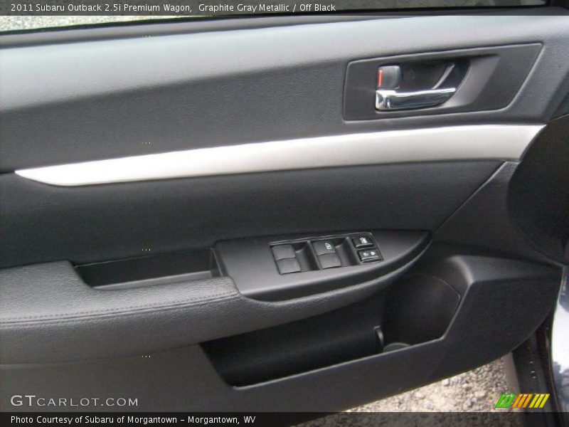 Graphite Gray Metallic / Off Black 2011 Subaru Outback 2.5i Premium Wagon