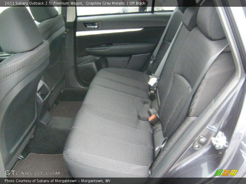 Graphite Gray Metallic / Off Black 2011 Subaru Outback 2.5i Premium Wagon