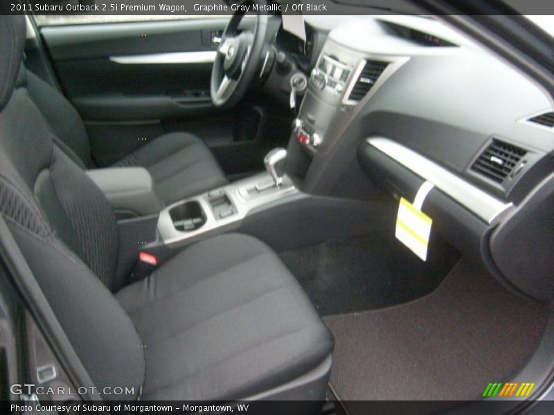 Graphite Gray Metallic / Off Black 2011 Subaru Outback 2.5i Premium Wagon