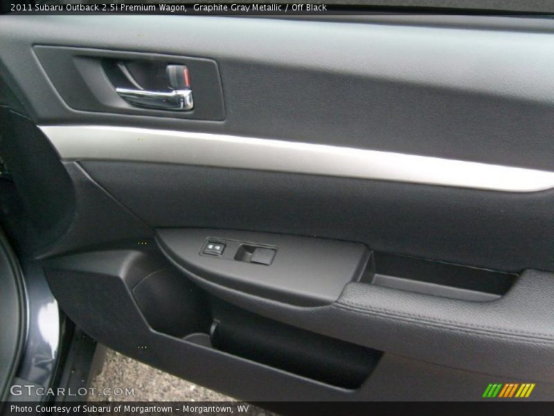 Graphite Gray Metallic / Off Black 2011 Subaru Outback 2.5i Premium Wagon