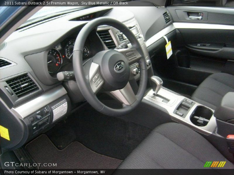 Off Black Interior - 2011 Outback 2.5i Premium Wagon 