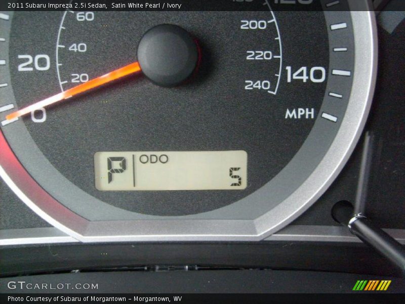 Satin White Pearl / Ivory 2011 Subaru Impreza 2.5i Sedan