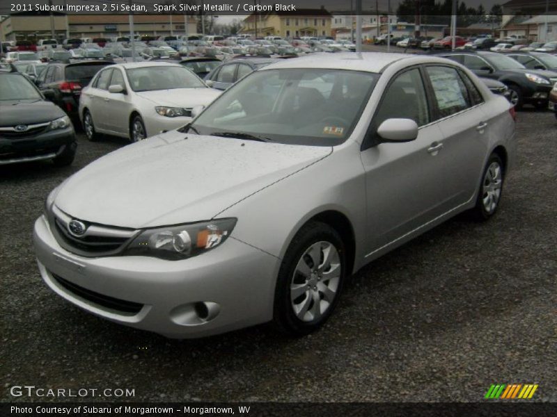 Spark Silver Metallic / Carbon Black 2011 Subaru Impreza 2.5i Sedan