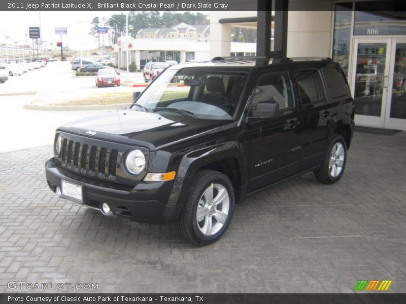 Brilliant Black Crystal Pearl / Dark Slate Gray 2011 Jeep Patriot Latitude X
