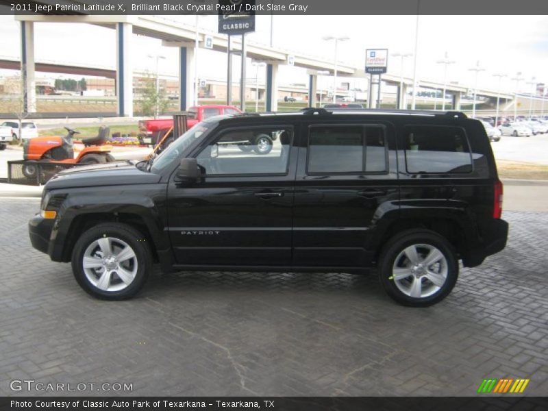Brilliant Black Crystal Pearl / Dark Slate Gray 2011 Jeep Patriot Latitude X