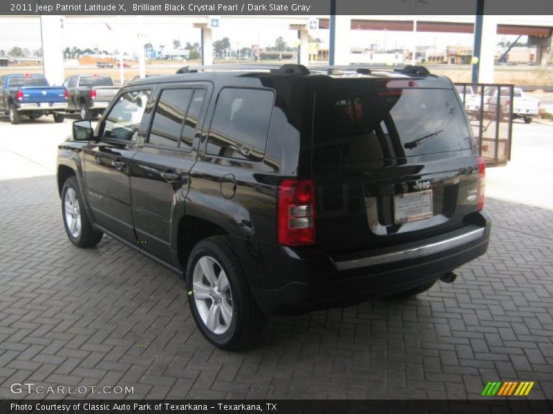 Brilliant Black Crystal Pearl / Dark Slate Gray 2011 Jeep Patriot Latitude X