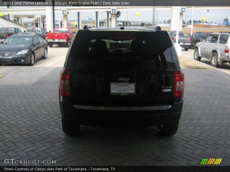 Brilliant Black Crystal Pearl / Dark Slate Gray 2011 Jeep Patriot Latitude X