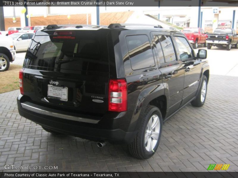 Brilliant Black Crystal Pearl / Dark Slate Gray 2011 Jeep Patriot Latitude X