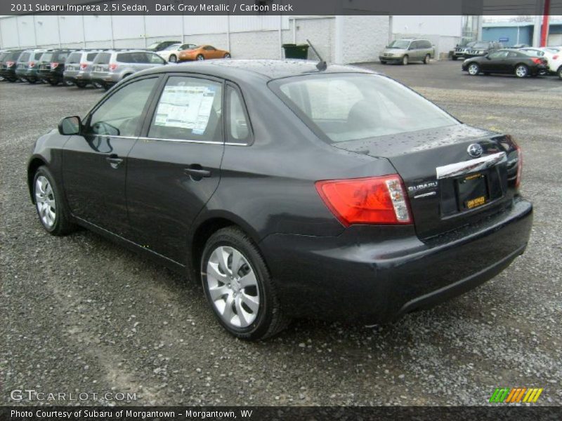 Dark Gray Metallic / Carbon Black 2011 Subaru Impreza 2.5i Sedan