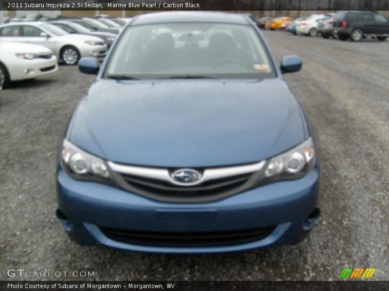 Marine Blue Pearl / Carbon Black 2011 Subaru Impreza 2.5i Sedan