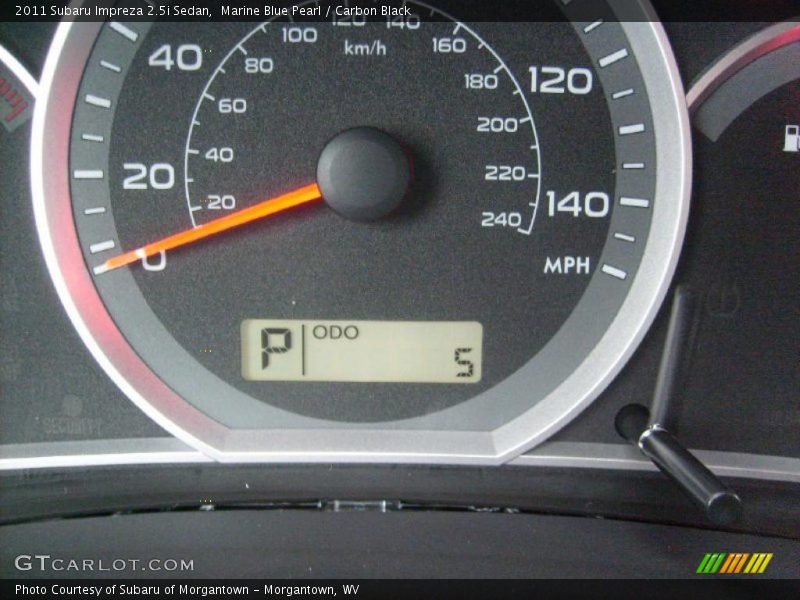 Marine Blue Pearl / Carbon Black 2011 Subaru Impreza 2.5i Sedan