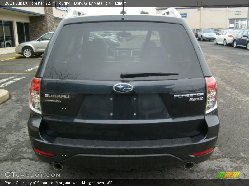 Dark Gray Metallic / Platinum 2011 Subaru Forester 2.5 X Touring