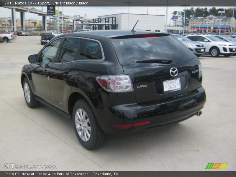 Brilliant Black / Black 2011 Mazda CX-7 i Sport
