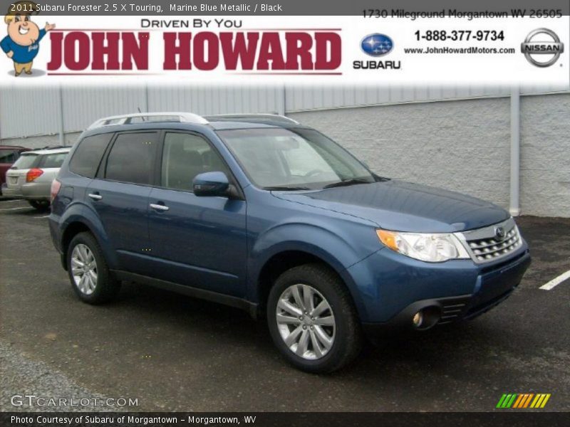 Marine Blue Metallic / Black 2011 Subaru Forester 2.5 X Touring