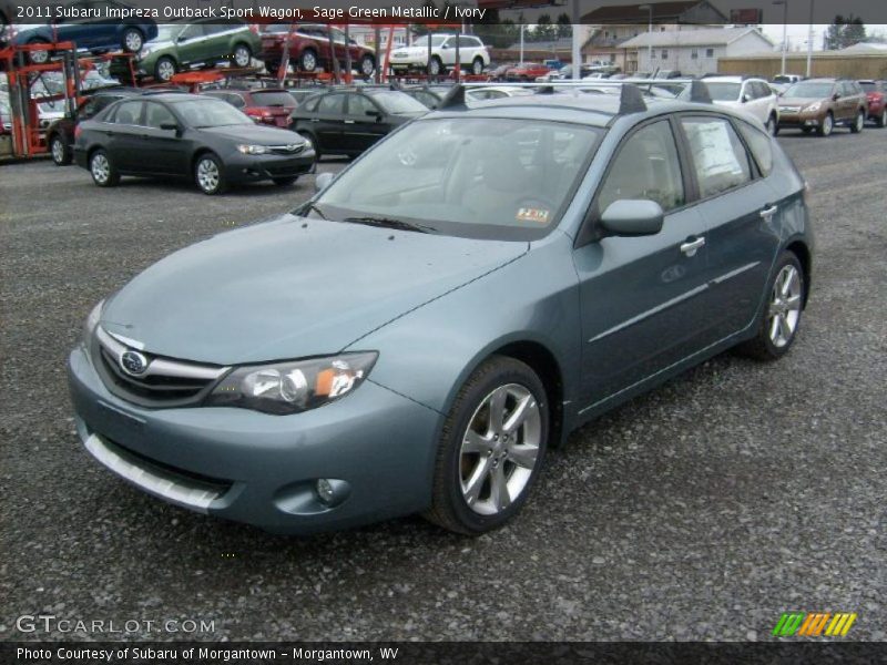 Front 3/4 View of 2011 Impreza Outback Sport Wagon