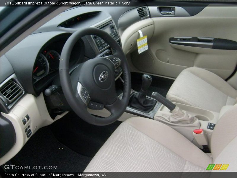 Ivory Interior - 2011 Impreza Outback Sport Wagon 