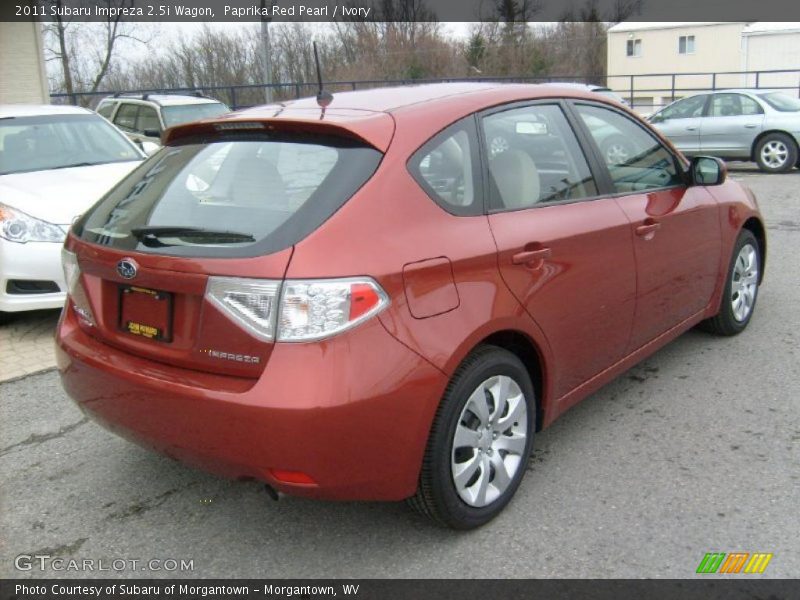 Paprika Red Pearl / Ivory 2011 Subaru Impreza 2.5i Wagon