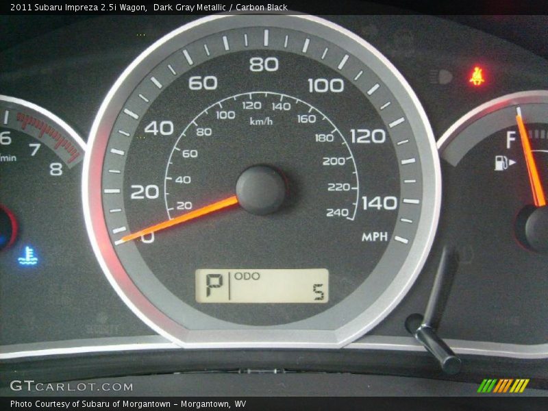 Dark Gray Metallic / Carbon Black 2011 Subaru Impreza 2.5i Wagon
