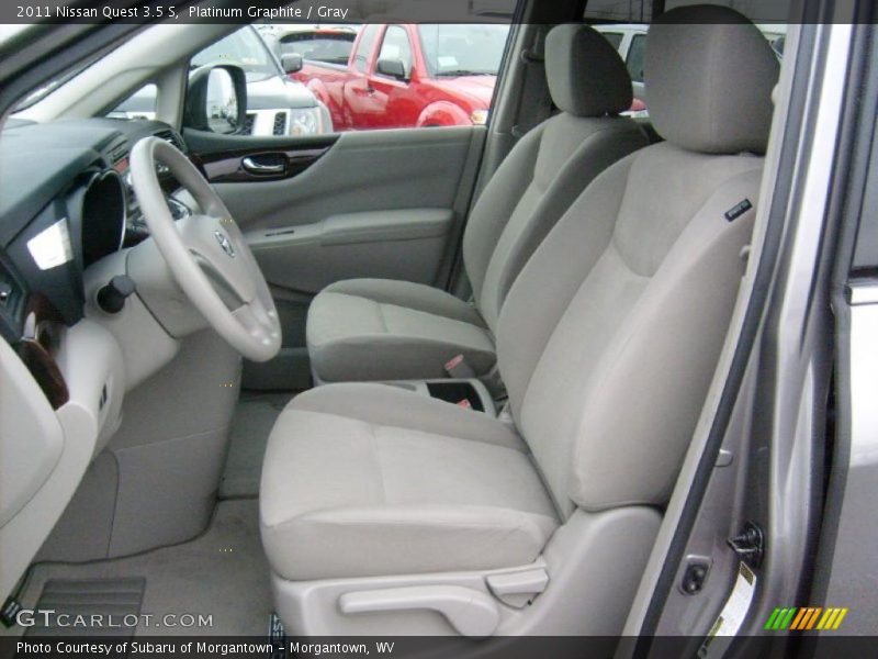  2011 Quest 3.5 S Gray Interior