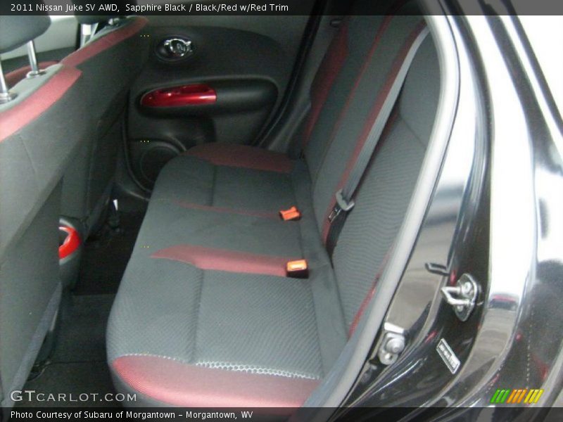  2011 Juke SV AWD Black/Red w/Red Trim Interior