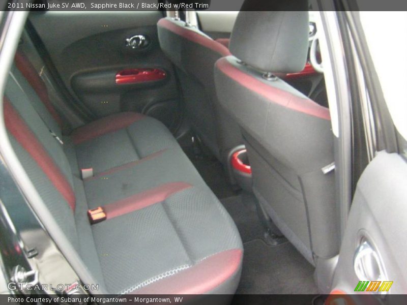  2011 Juke SV AWD Black/Red w/Red Trim Interior