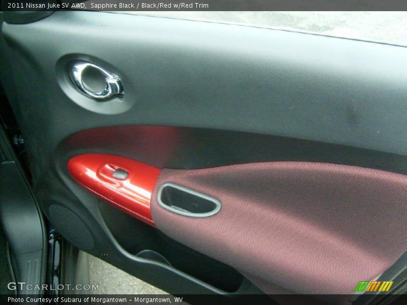 Sapphire Black / Black/Red w/Red Trim 2011 Nissan Juke SV AWD