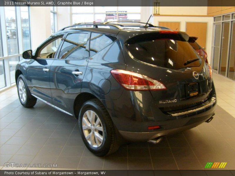 Graphite Blue / Beige 2011 Nissan Murano SL AWD