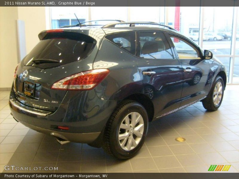 Graphite Blue / Beige 2011 Nissan Murano SL AWD