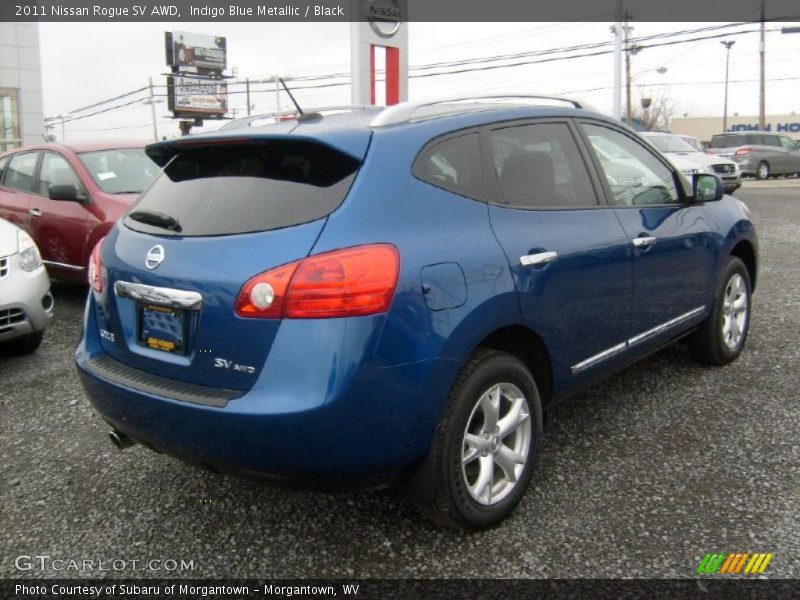 Indigo Blue Metallic / Black 2011 Nissan Rogue SV AWD