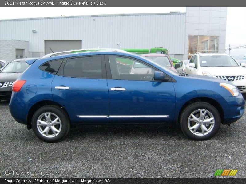 Indigo Blue Metallic / Black 2011 Nissan Rogue SV AWD