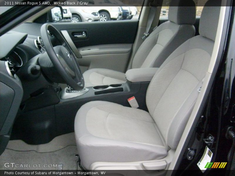  2011 Rogue S AWD Gray Interior