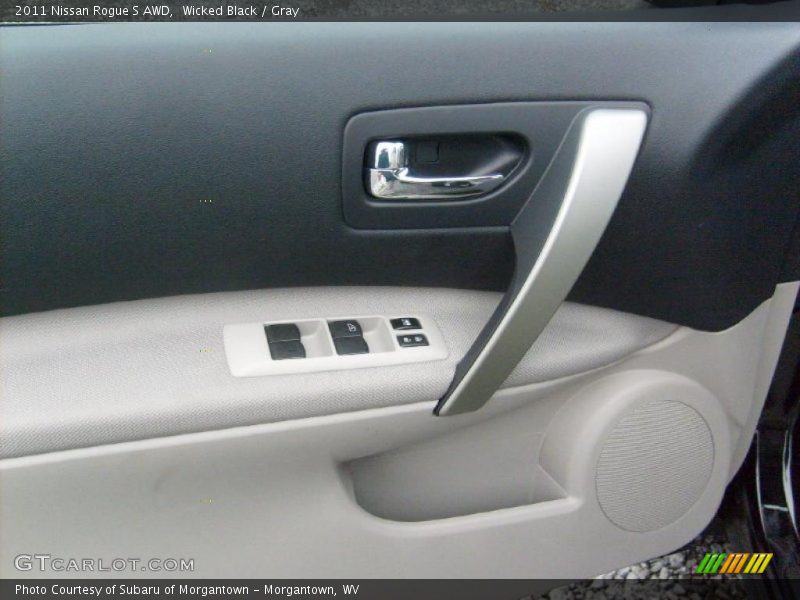 Wicked Black / Gray 2011 Nissan Rogue S AWD
