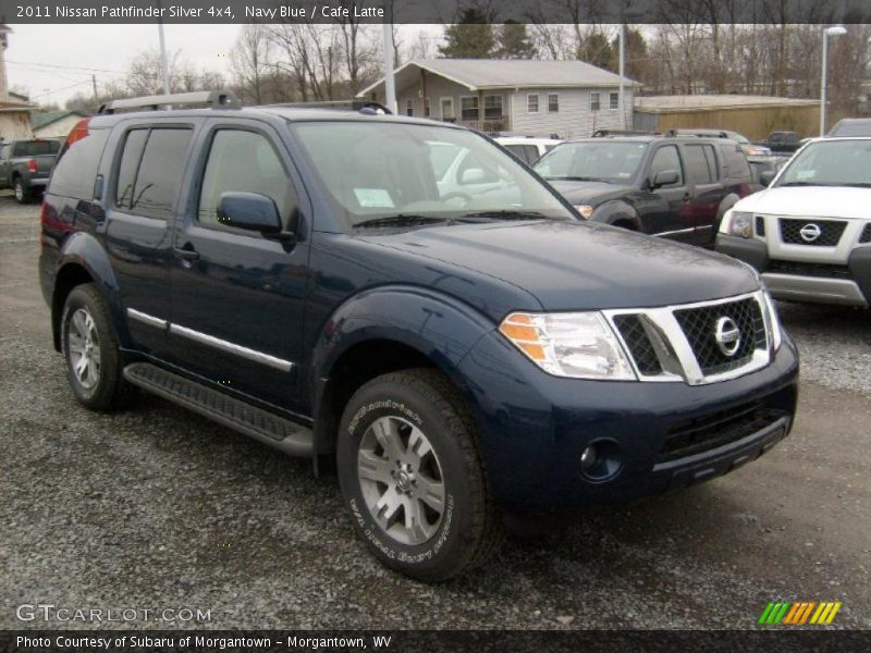 Navy Blue / Cafe Latte 2011 Nissan Pathfinder Silver 4x4