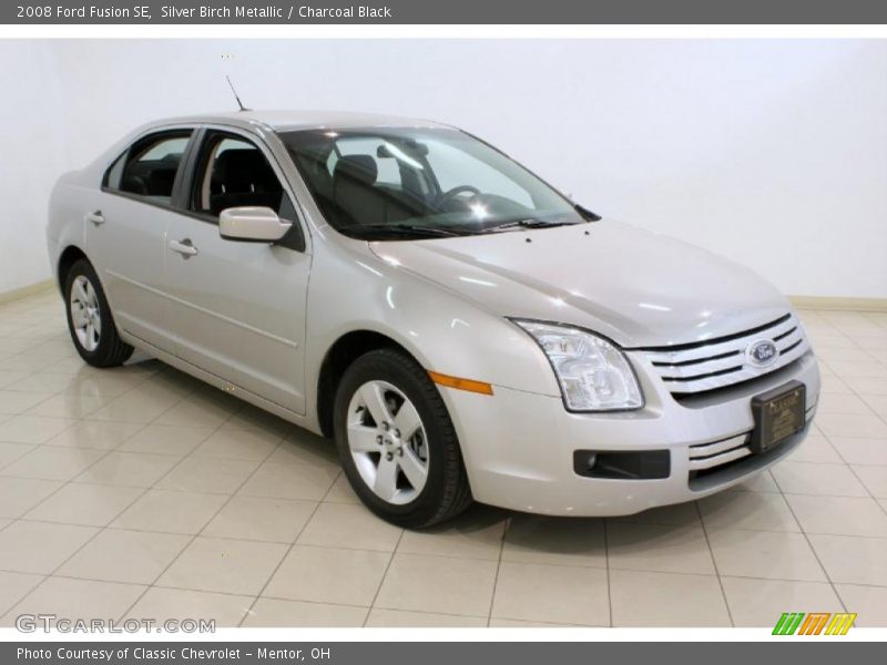 Silver Birch Metallic / Charcoal Black 2008 Ford Fusion SE