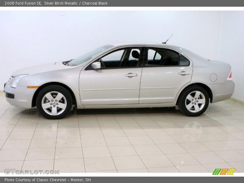 Silver Birch Metallic / Charcoal Black 2008 Ford Fusion SE