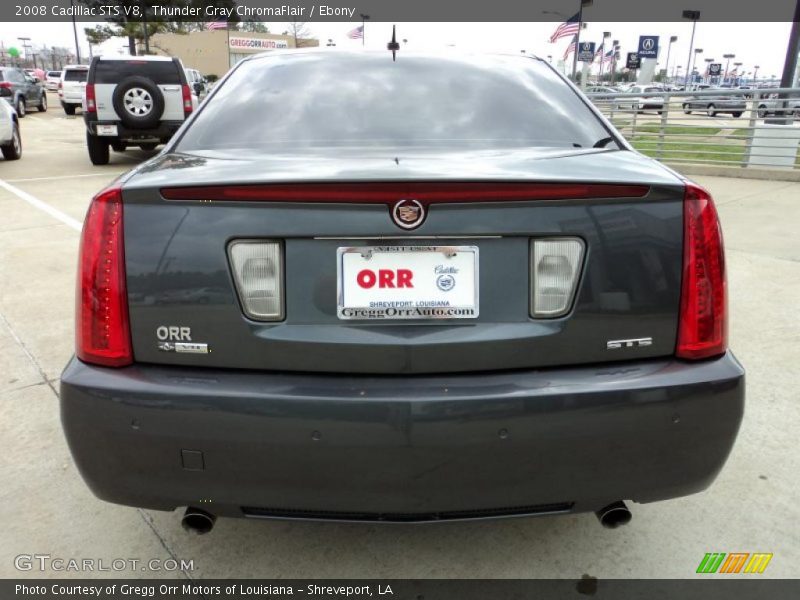 Thunder Gray ChromaFlair / Ebony 2008 Cadillac STS V8