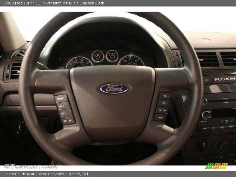 Silver Birch Metallic / Charcoal Black 2008 Ford Fusion SE