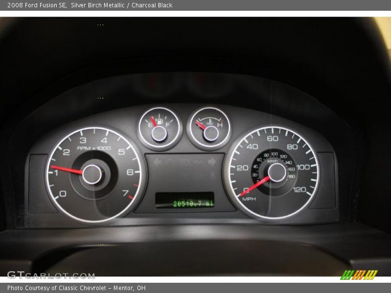 Silver Birch Metallic / Charcoal Black 2008 Ford Fusion SE