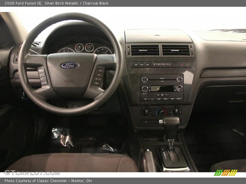 Silver Birch Metallic / Charcoal Black 2008 Ford Fusion SE