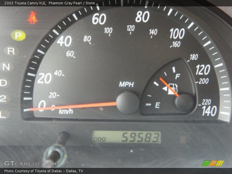 Phantom Gray Pearl / Stone 2003 Toyota Camry XLE