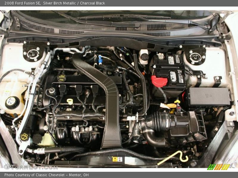Silver Birch Metallic / Charcoal Black 2008 Ford Fusion SE