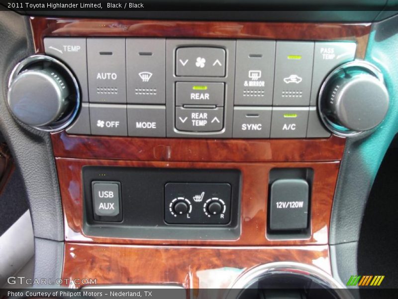 Controls of 2011 Highlander Limited