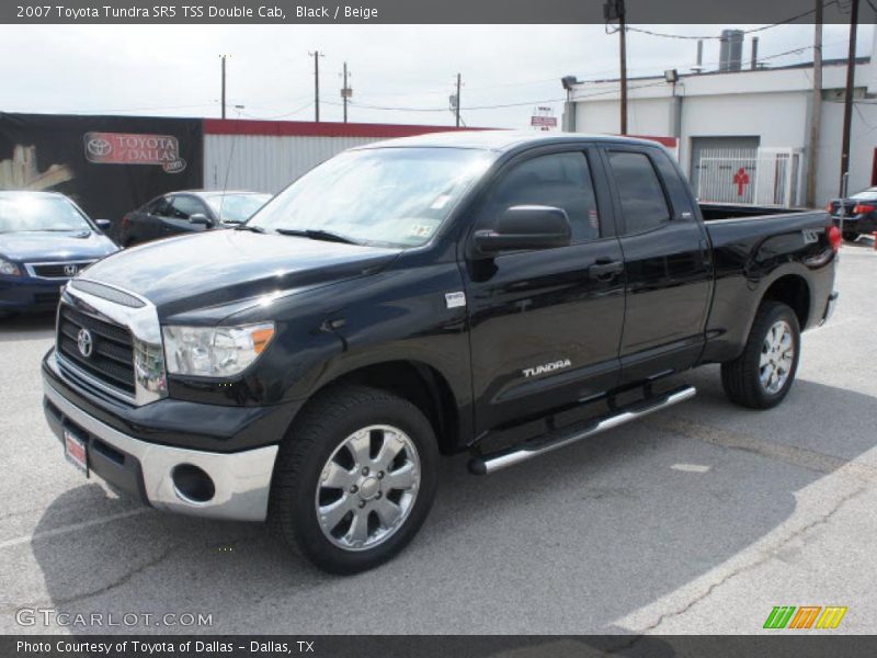 Black / Beige 2007 Toyota Tundra SR5 TSS Double Cab