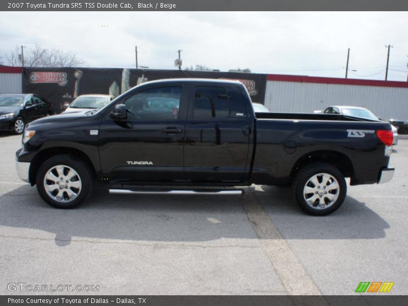 Black / Beige 2007 Toyota Tundra SR5 TSS Double Cab