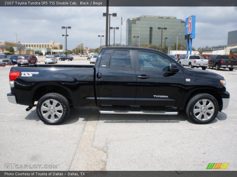 Black / Beige 2007 Toyota Tundra SR5 TSS Double Cab