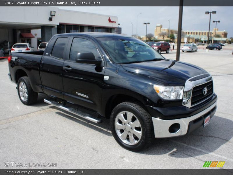 Black / Beige 2007 Toyota Tundra SR5 TSS Double Cab