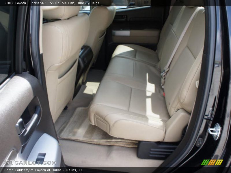 Black / Beige 2007 Toyota Tundra SR5 TSS Double Cab